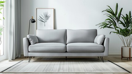 living room with sofa couch, cozy home
