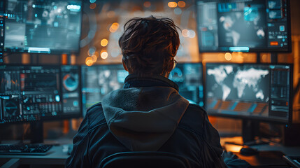 Fototapeta premium person watching tv