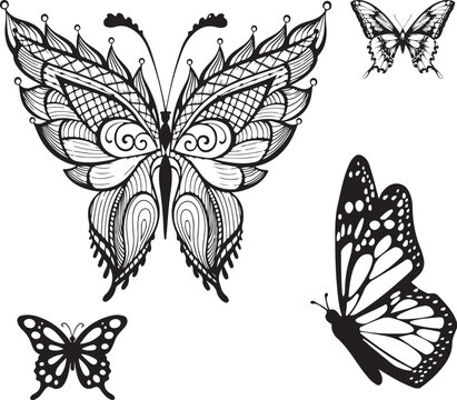 Batterfly vector art graphic resources, vector Element image design