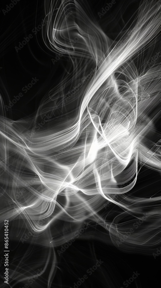 Aufkleber soft wispy light trails dance across the frame creating an abstract and mesmerizing visual experienc