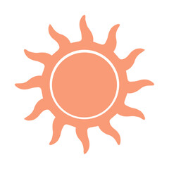 Sun sign yoga element hand drawn