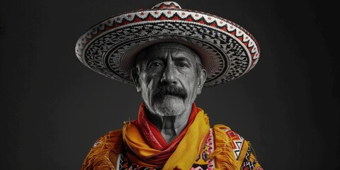 Obraz premium Man with sombrero