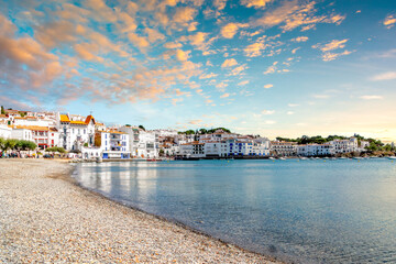 Fototapeta premium Blick über Cadaques, Costa Brava, Spanien 