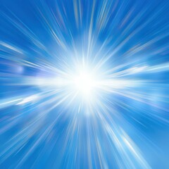 Bright Blue Light Burst Abstract Background for Technology and Energy Concepts