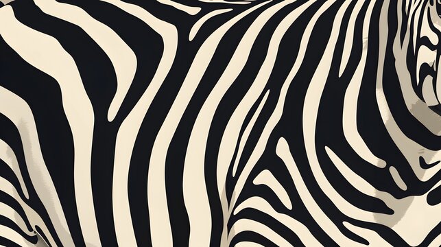 Trendy zebra skin pattern background vector. Animal fur, vector background for Fabric design, wrapping paper, textile and wallpaper. 