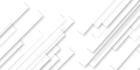 Modern Abstract white background design with layers of textured white transparent material in triangle and squares shapes. Abstract design Banner Pattern background template	