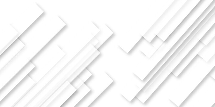 Modern Abstract white background design with layers of textured white transparent material in triangle and squares shapes. Abstract design Banner Pattern background template	