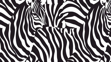 Trendy zebra skin pattern background vector. Animal fur, vector background for Fabric design, wrapping paper, textile and wallpaper. 