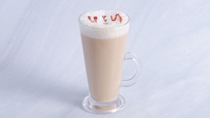 Milkshake glass isolated	
