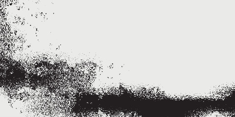Vintage dirty background, grunge overlay vector texture, old paper dust effect, black rough noise.