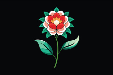 pink lotus flower, flower icon vector illustration, flower silhouette of a flower isolated on a white background, eps, png, svg, flower vector