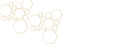 Technology hexagon honeycomb white background with shadow hexagon concept design abstract technology background, vector illustration.