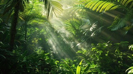 Lush green jungle
