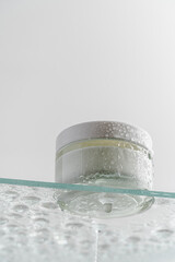Glass tube of cosmetic