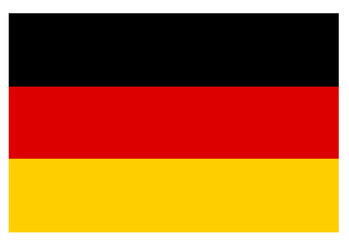German national pride. German flag flat vector illustration.