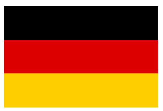 German national pride. German flag flat vector illustration.