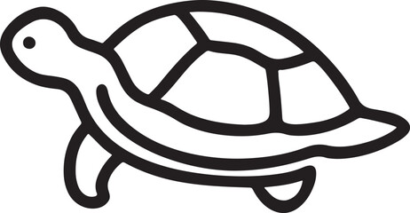 black turtle graphics silhouette vector illustration design