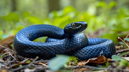 Obraz premium Eastern Indigo Snake. 
