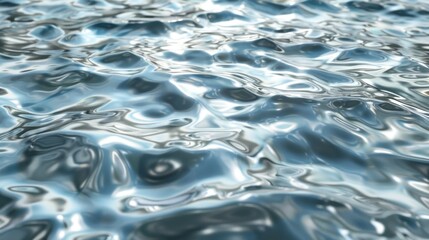 Fototapeta premium Realistic Water Surface Overlay. Transparent Background with Detailed Ripples and Caustic Light Effects on a Crystal-Clear Water Surface. . Luxury & Serenity Concept for Branding 