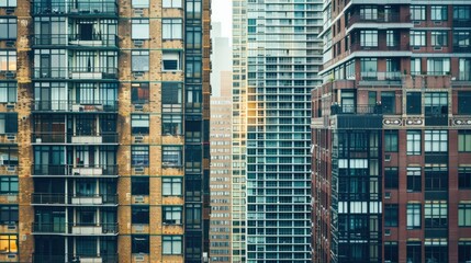 Fototapeta premium Concept: Builders Against the City.