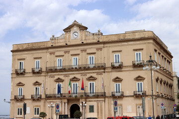 Obraz premium Palazzo di Città, the town hall of the city of Taranto, Puglia, Italy