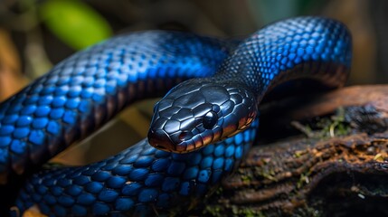 Fototapeta premium Eastern Indigo Snake. 