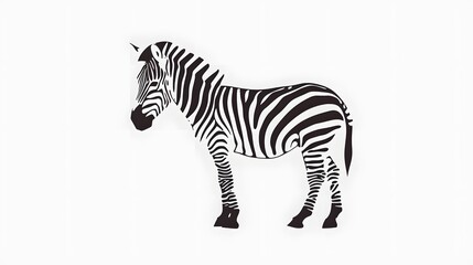 Obraz premium Zebra logo. Isolated zebra on white background. 