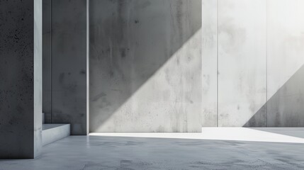 Fototapeta premium a concrete wall and floor