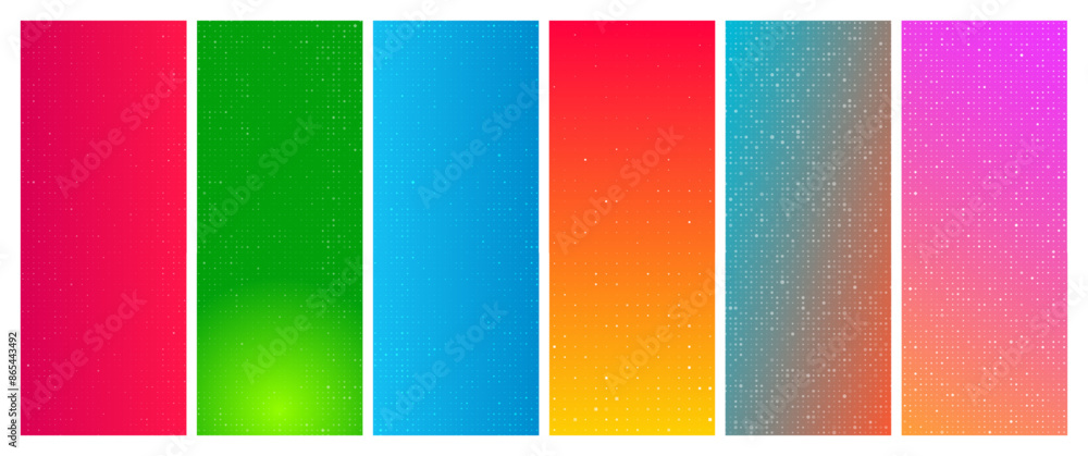 Aufkleber abstract gradient geometric background with squares