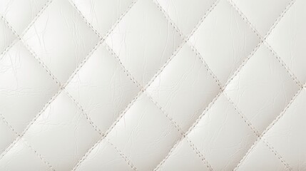 White Quilted Leather Texture