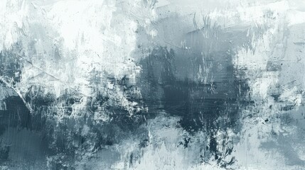 Painting with an edge brush Dark gray and white Grunge