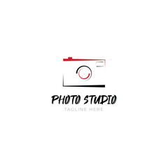 Photography studio photo logo design template