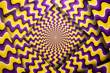 Optical illusion horizontal background. Abstract curves, geometric effect. © Paolo Gallo