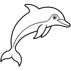 dolphin isolated on white