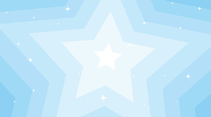 Beautiful background blue stars with sparkles. Vector illustration