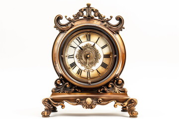 Table clock with an elaborate antique design