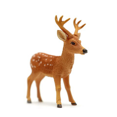 Fototapeta premium Toy deer for Christmas, isolated on white