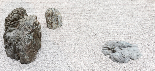 Zen garden background. Concept of calm, harmony, health, meditation, relax