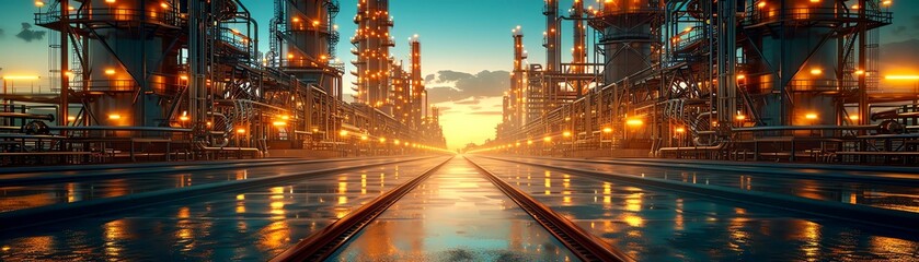 Advanced Chemical Processing Plant A hightech chemical processing facility