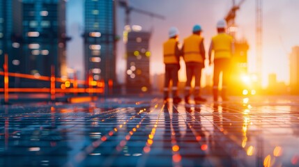Obraz premium Global infrastructure projects under construction, development, economic progress