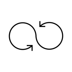 Direction Arrow Line Icon