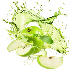 green apple splash