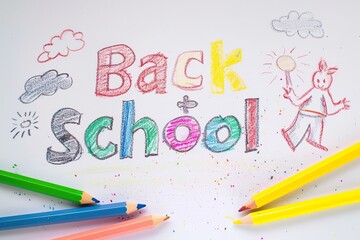 Colorful Children's Art for Back to School