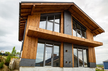 Modern design of houses built for families.