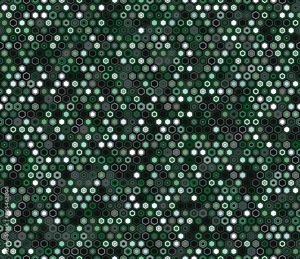 Poster seamless hexagon background. geometric shapes of varied style and color. regular hexagon shapes. til