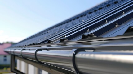 Obraz premium Roof gutter system