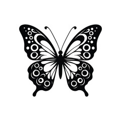 Butterfly vector  beautiful hand-drawn sketch illustration for graphic resources