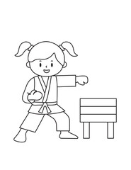 Vector illustration coloring simple cartoons for children Fun and Creative Coloring Pages For Girls  Boys.