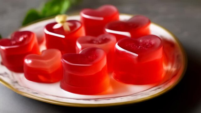  Delicious red jello hearts perfect for a sweet treat