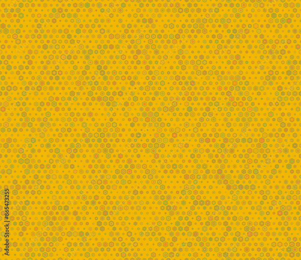 Poster minimal geometric background. multicolored geometric elements of varied size. simple stacked hexagon